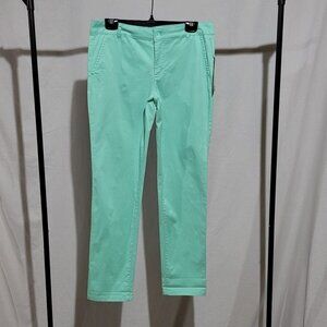 Bandolino pants Anklette style mint green stretch slim fit size 6 New with tags